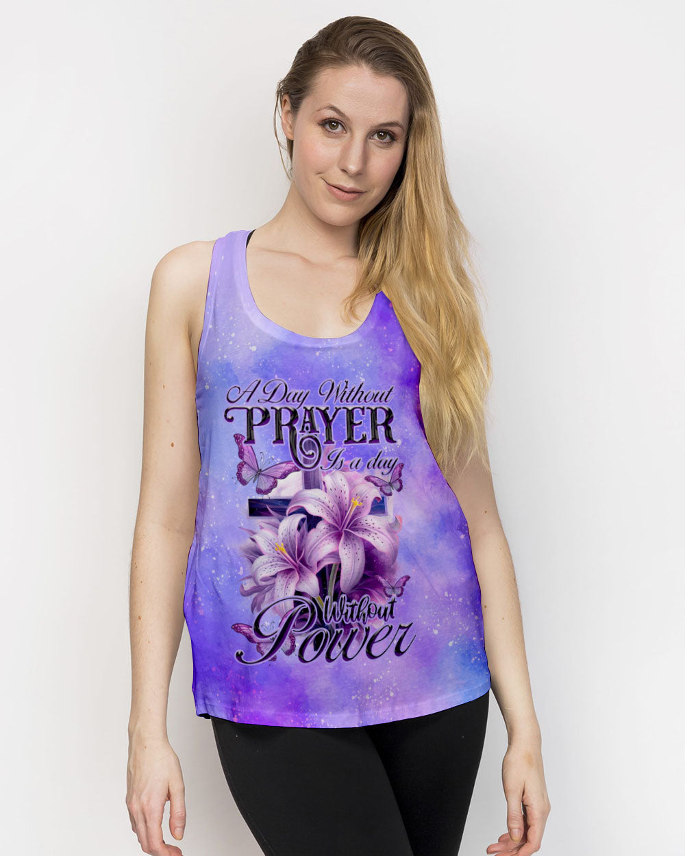 A Day Without Prayer Is A Day Without Power Women's All Over Print Shirt - Tytd1108232