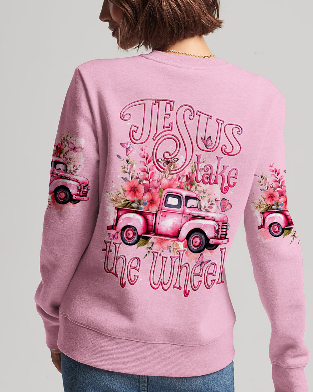 Jesus Take The Wheel Women's All Over Print Shirt - Tytd1112232