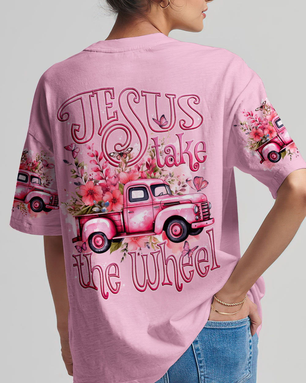 Jesus Take The Wheel Women's All Over Print Shirt - Tytd1112232