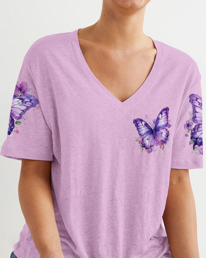 Faith Hope Love Butterflies Women's All Over Print Shirt - Tytd1208232