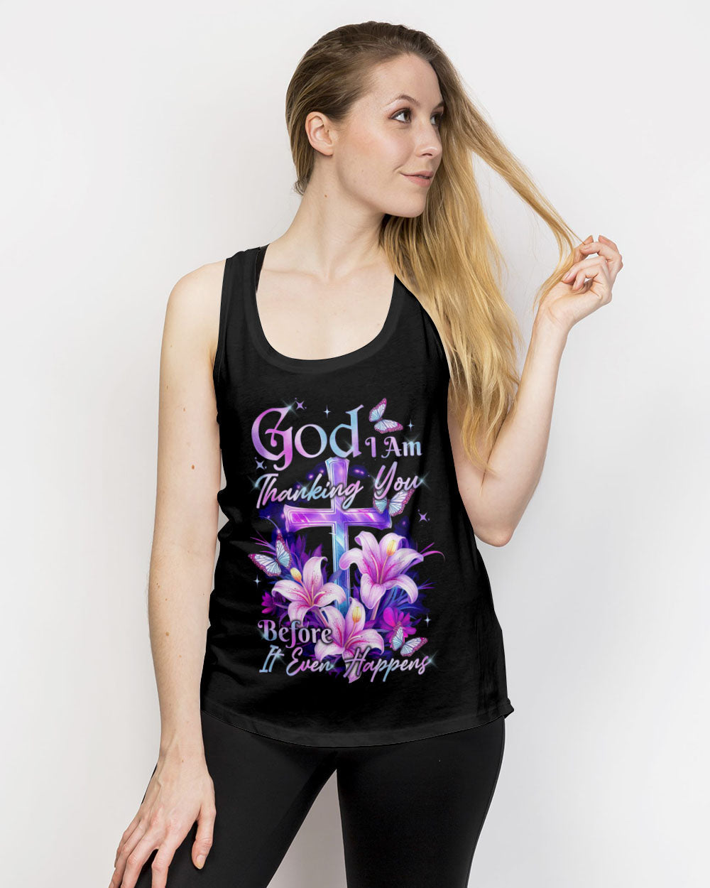 Thanking God Women's All Over Print Shirt - Tytd1210233