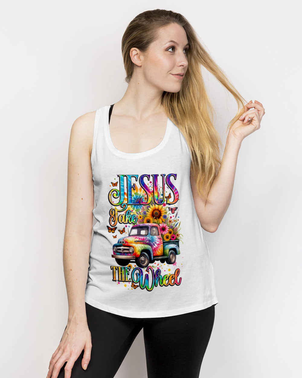 Jesus Take The Wheel Women's All Over Print Shirt - Tytd1611231