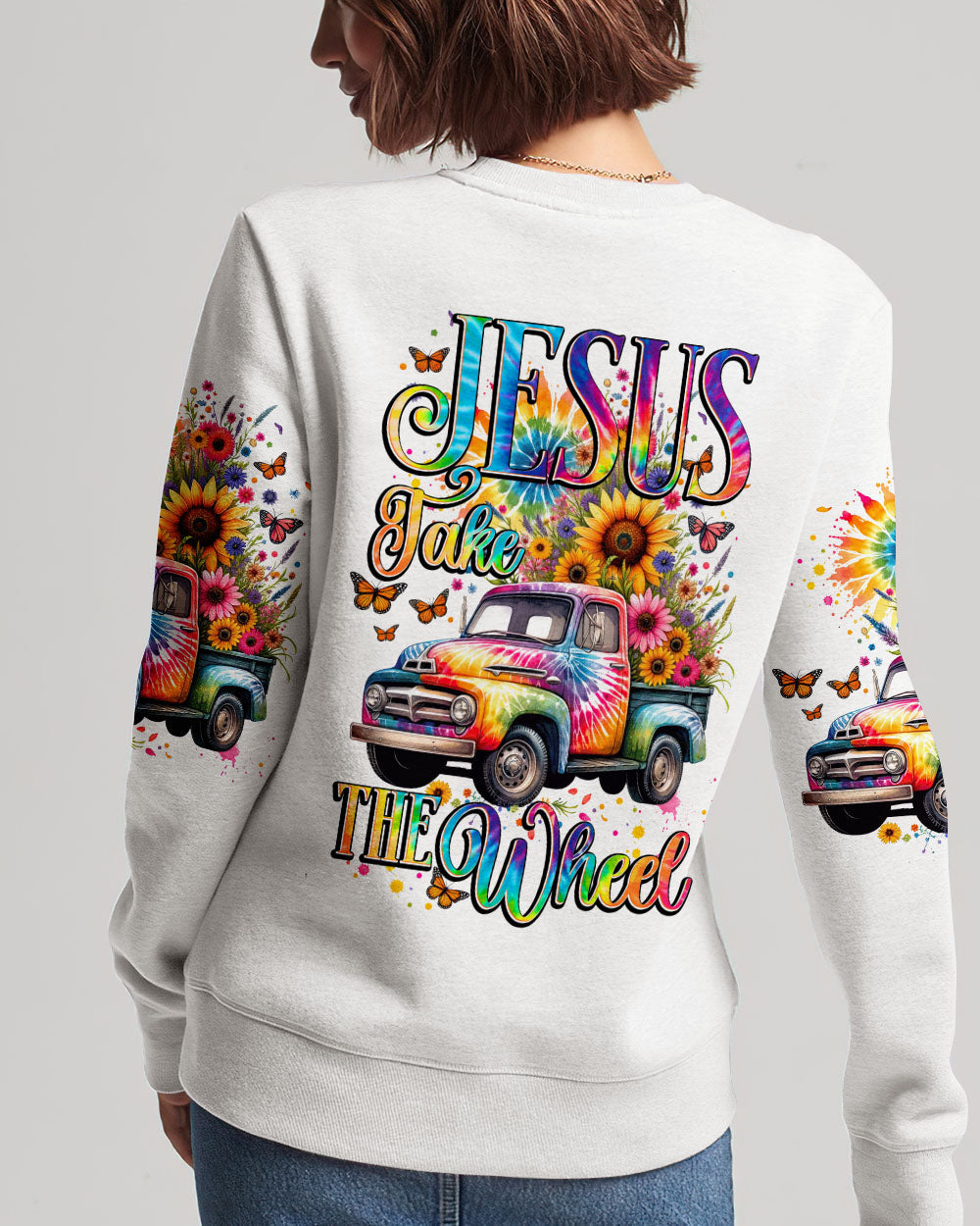 Jesus Take The Wheel Women's All Over Print Shirt - Tytd1611231