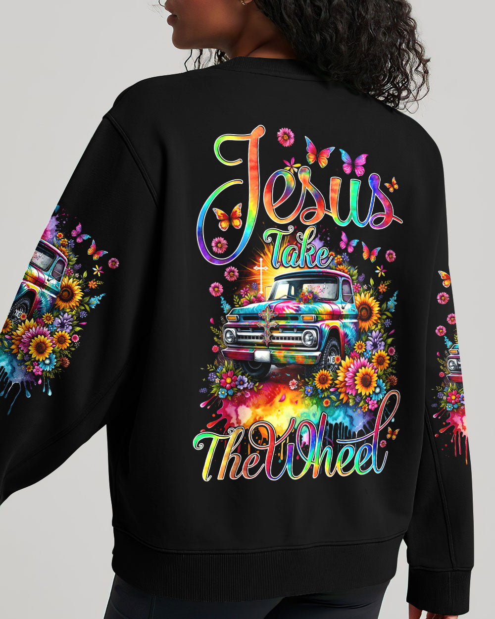 Jesus Take The Wheel Women's All Over Print Shirt - Tytd1711232