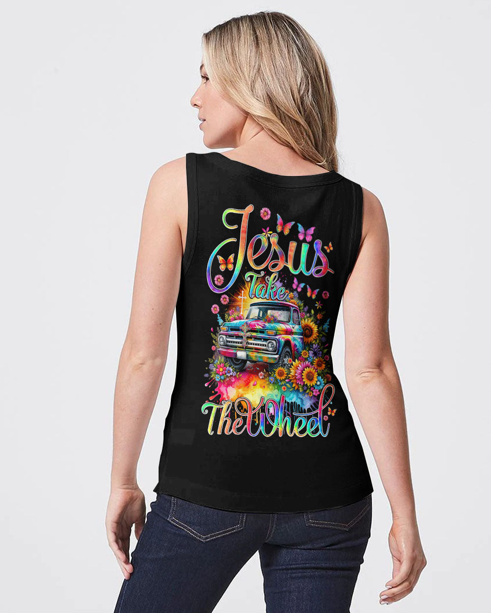 Jesus Take The Wheel Women's All Over Print Shirt - Tytd1711232