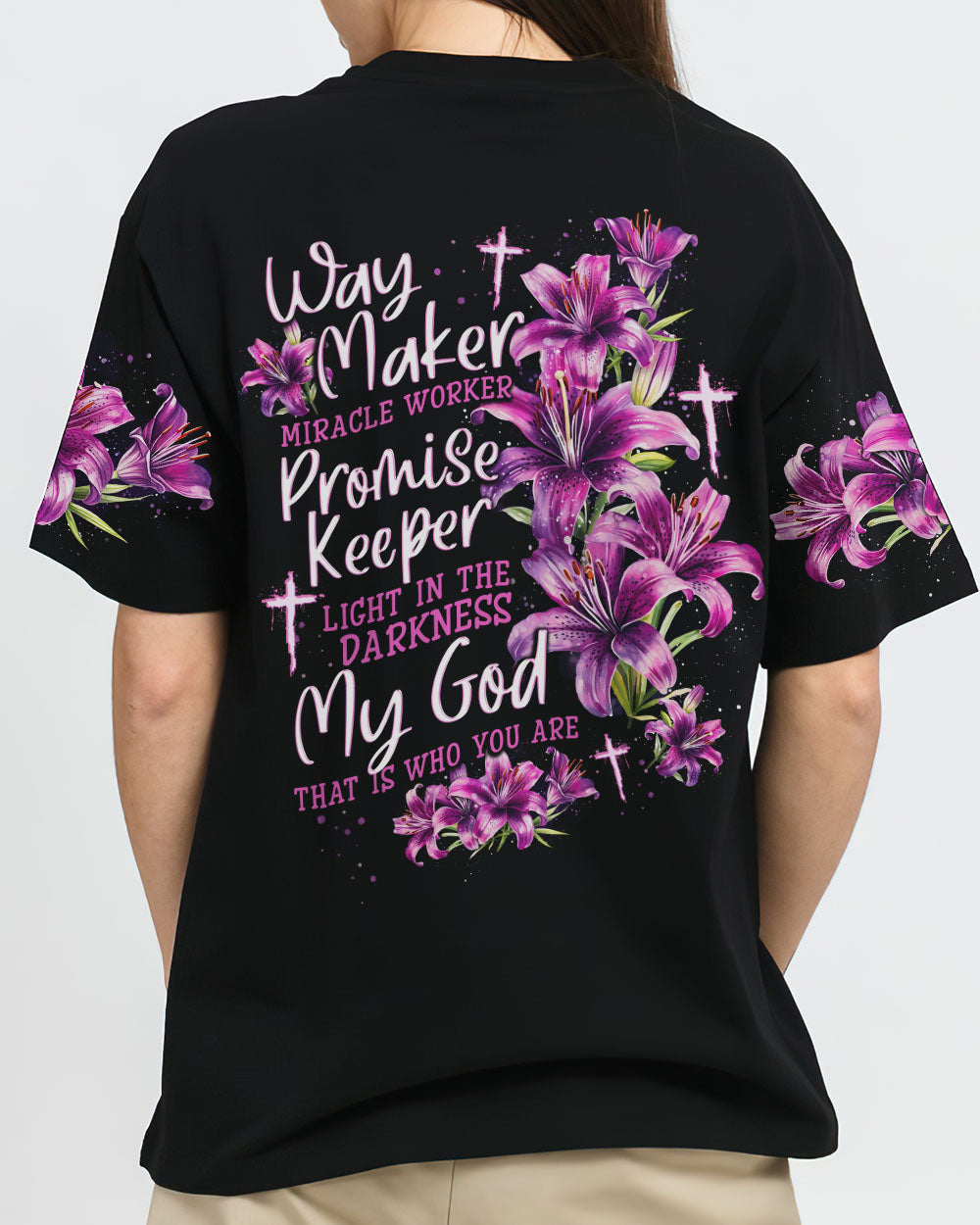 Way Maker Miracle Worker Lilies Women's All Over Print Shirt - Tytd1909232