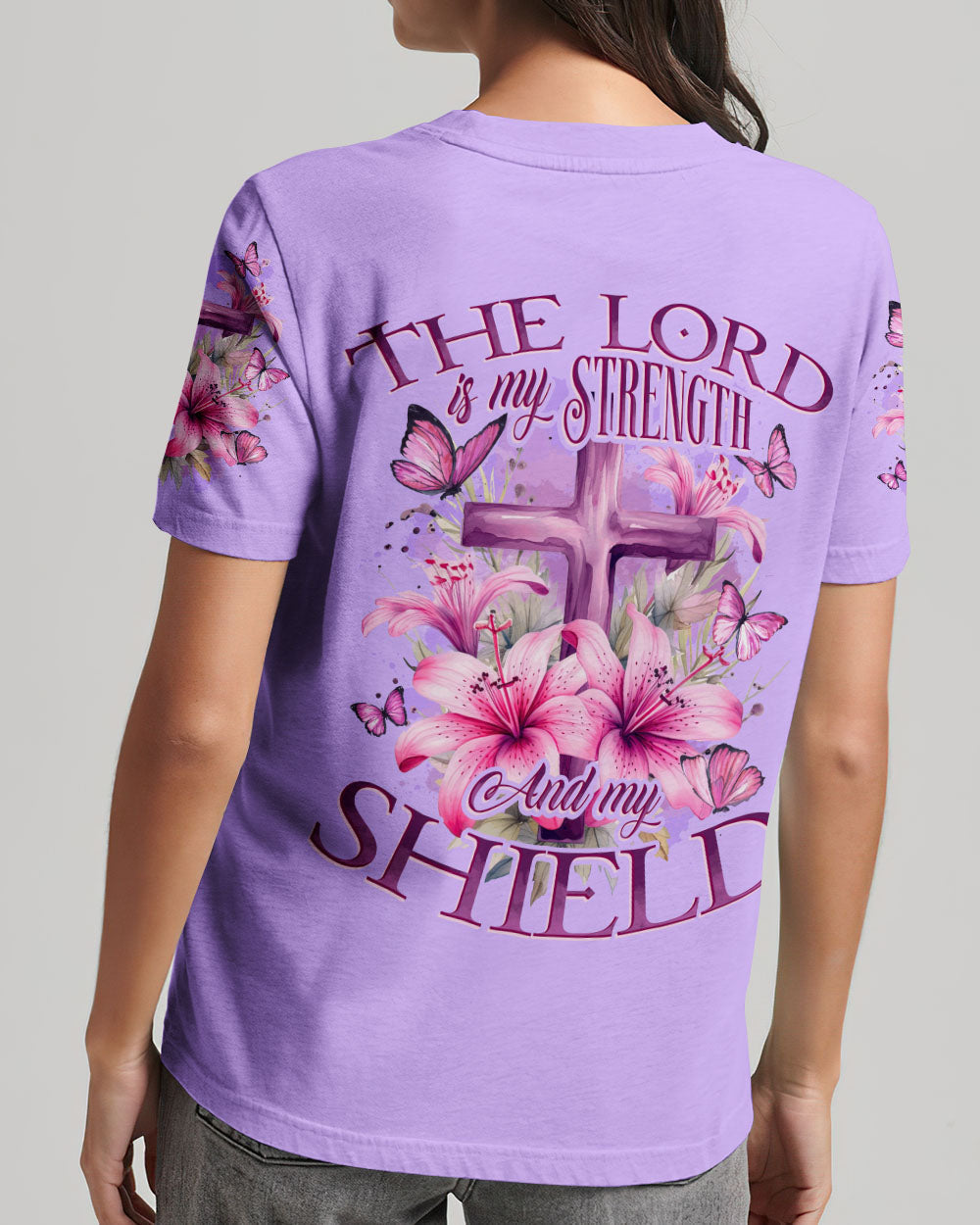 The Lord Is My Strength Women's All Over Print Shirt - Tytd2408231