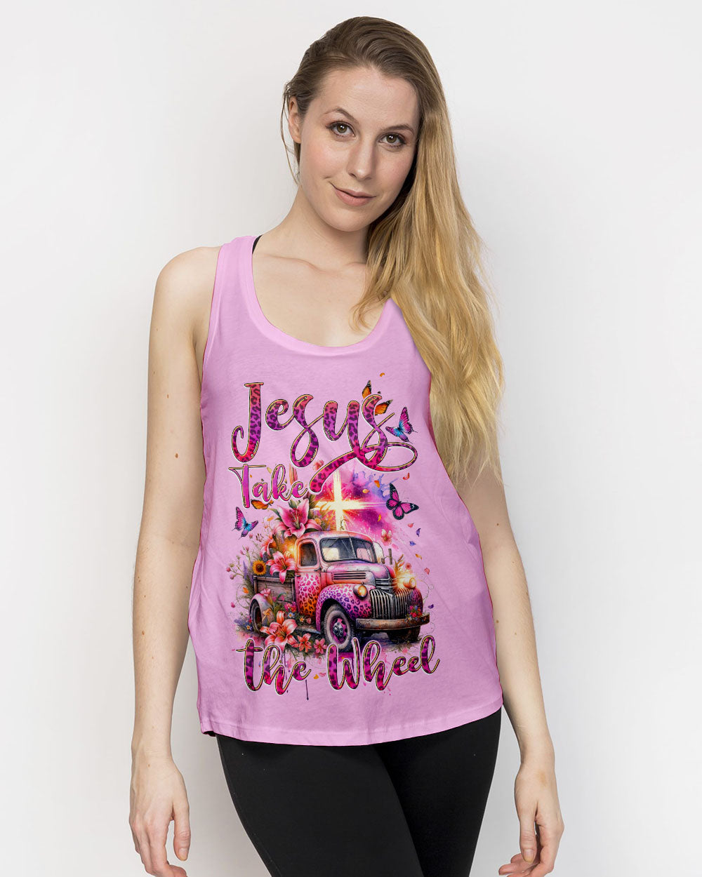 Jesus Take The Wheel Women's All Over Print Shirt - Tytd2411231