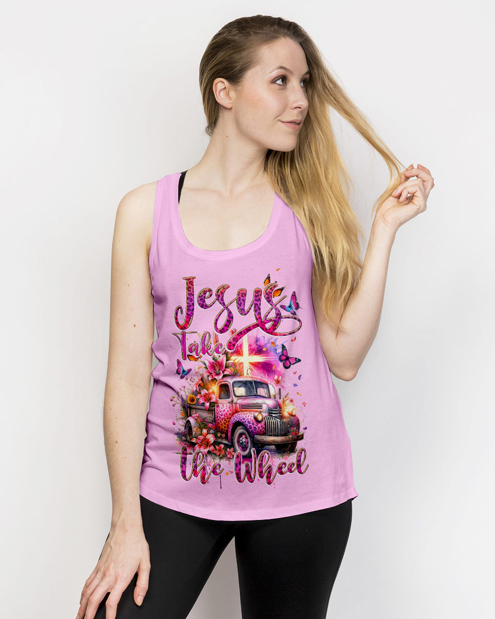 Jesus Take The Wheel Women's All Over Print Shirt - Tytd2411231