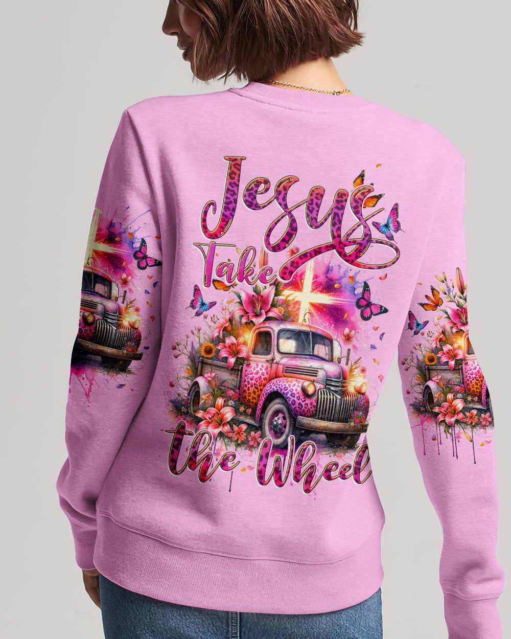 Jesus Take The Wheel Women's All Over Print Shirt - Tytd2411231