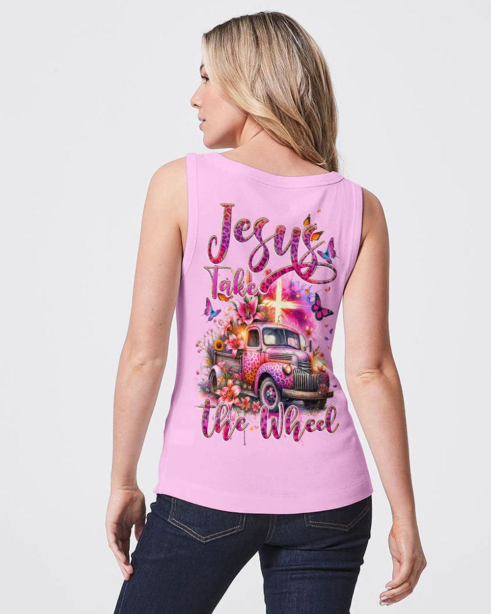 Jesus Take The Wheel Women's All Over Print Shirt - Tytd2411231