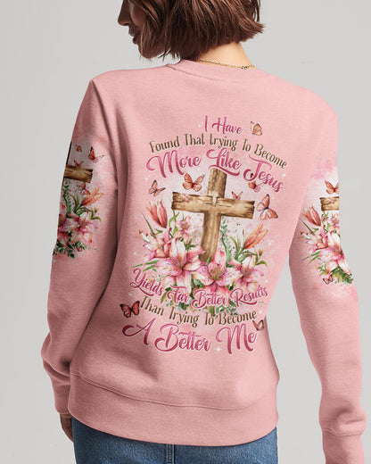 Trying To Become More Like Jesus Women's All Over Print Shirt - Tytd2503241