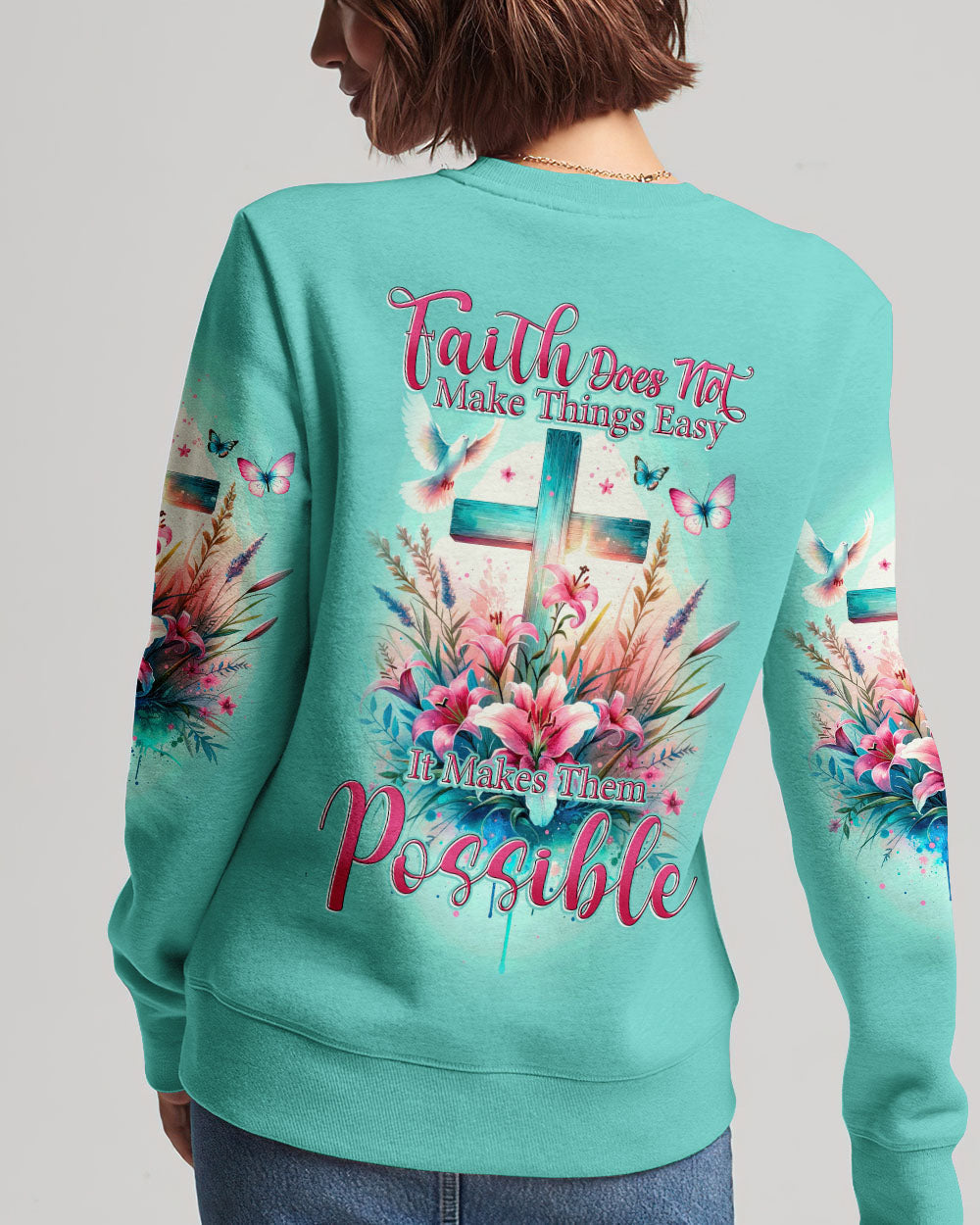 Faith Does Not Make Things Easy Women's All Over Print Shirt - Tytd2810231