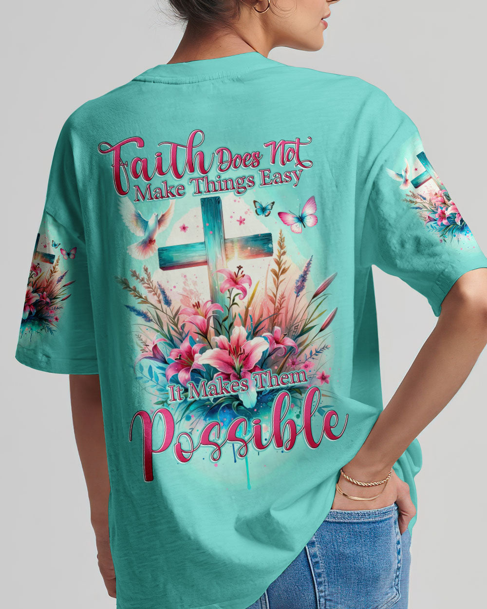 Faith Does Not Make Things Easy Women's All Over Print Shirt - Tytd2810231