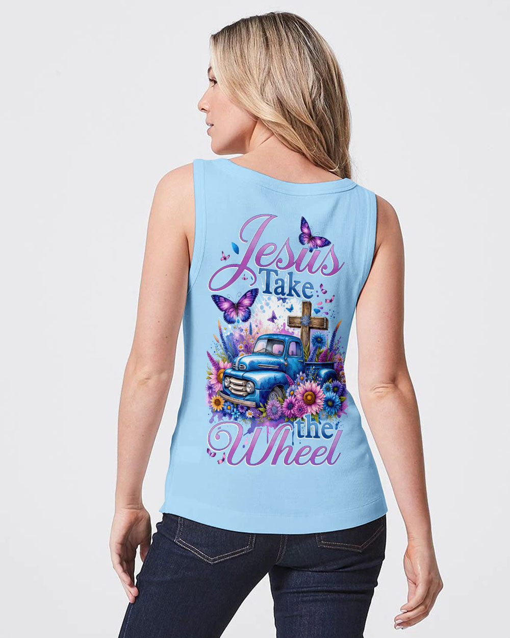 Jesus Take The Wheel Women's All Over Print Shirt - Tytd2811231