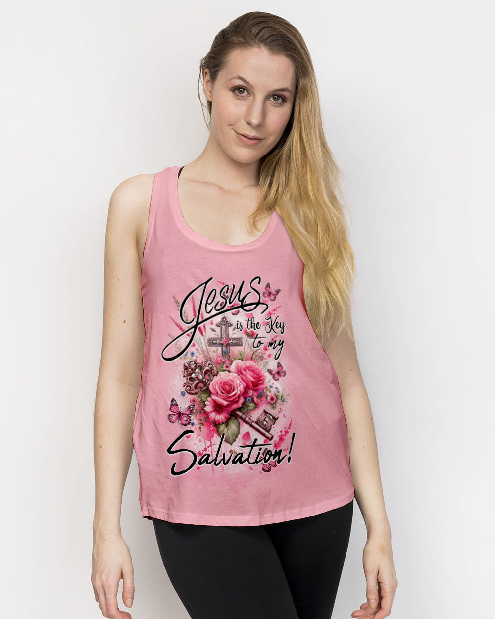 Jesus is the Key to My Salvation Women's All Over Print Shirt - Tytd2911231