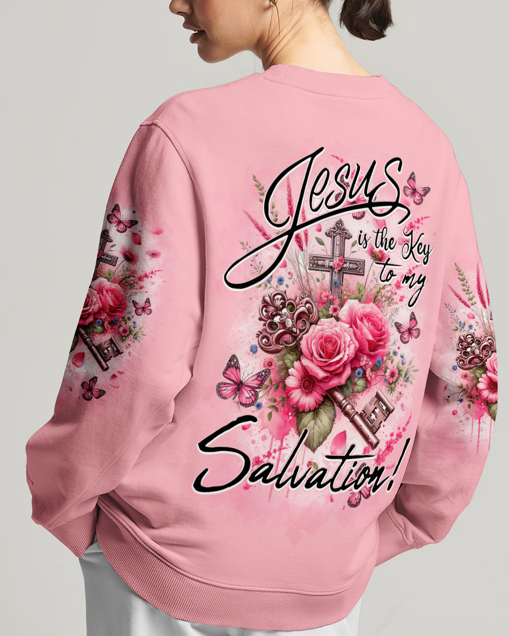 Jesus is the Key to My Salvation Women's All Over Print Shirt - Tytd2911231