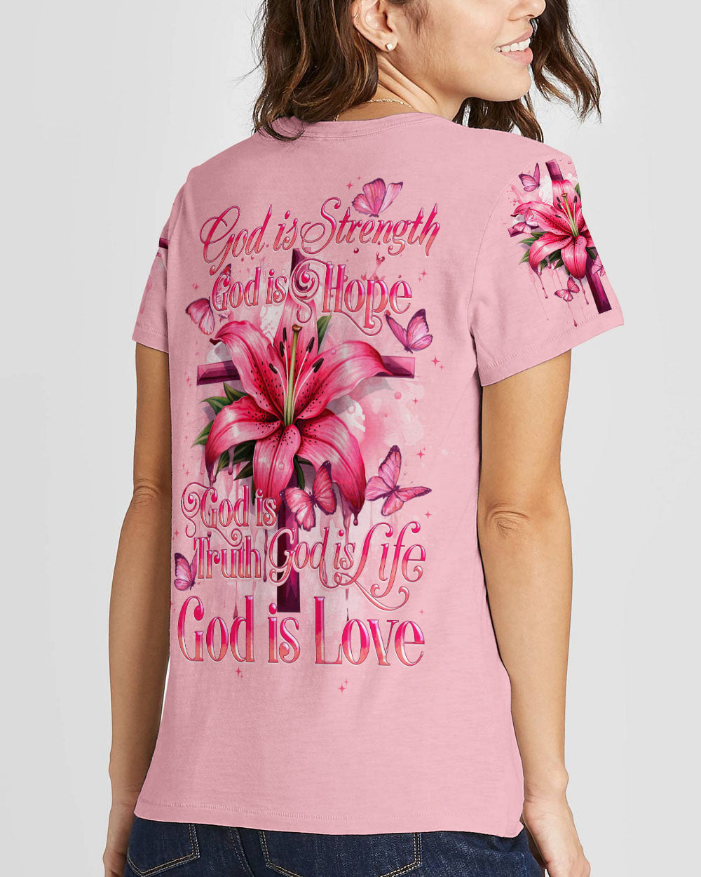 God Is Strength Women's All Over Print Shirt - Tytd3008232