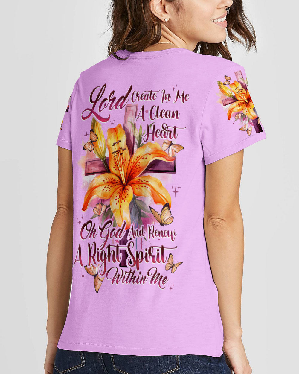 Lord Create In Me A Clean Heart Women's All Over Print Shirt - Tytd3009231