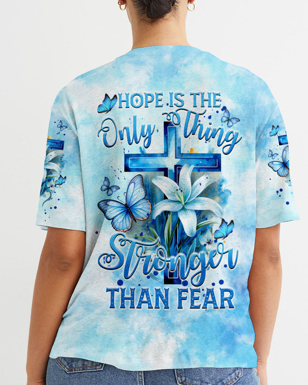 Hope Stronger Than Fear Women's All Over Print Shirt - Tytm1008233