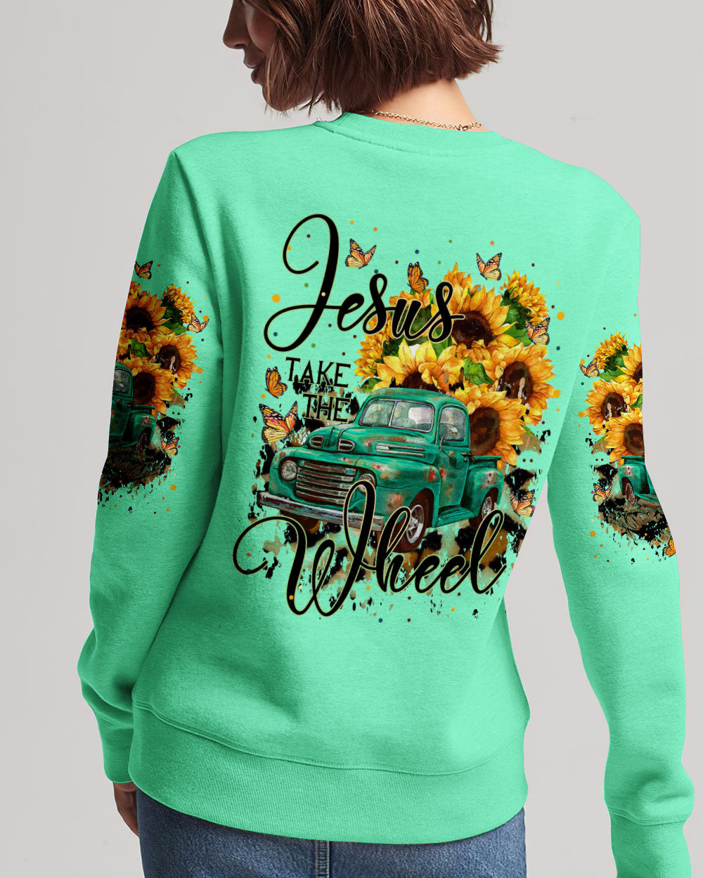 Jesus Take The Wheel Women's All Over Print Shirt - Tytm1011233