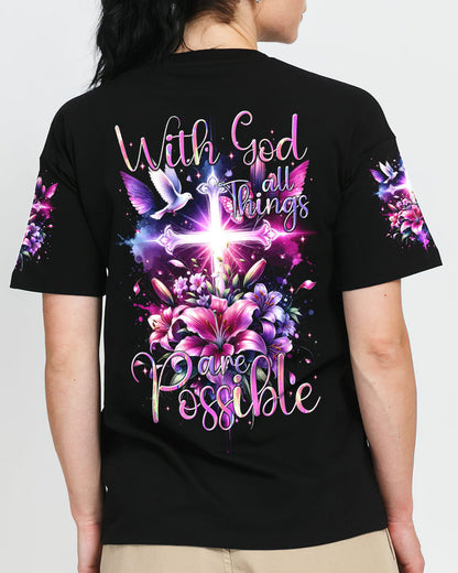 With God All Things Are Possible Women's All Over Print Shirt - Tytm1111233