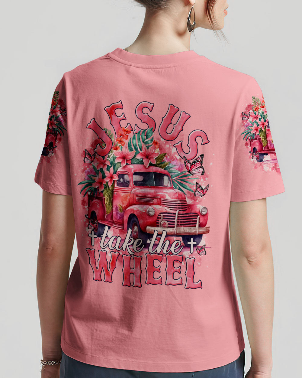 Jesus Take The Wheel Women's All Over Print Shirt - Tytm1112232