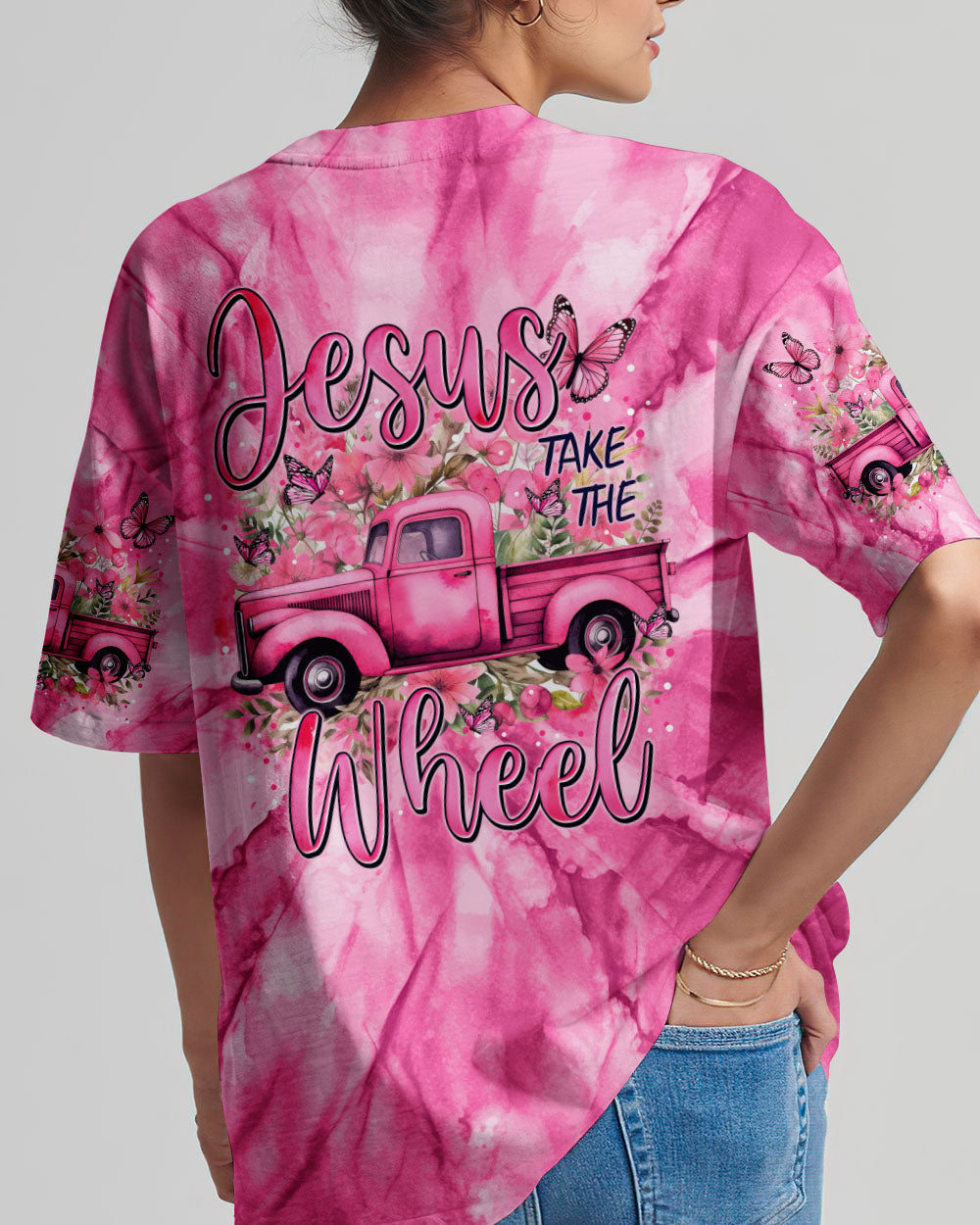 Jesus Take The Wheel Women's All Over Print Shirt - Tytm1212233