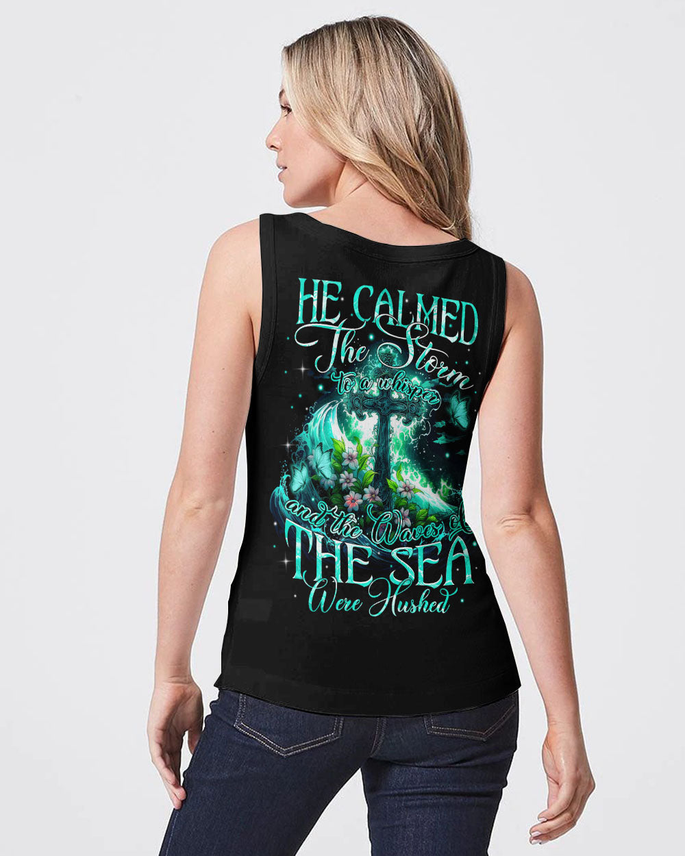 He Calmed The Storm Women's All Over Print Shirt - Tytm1610234