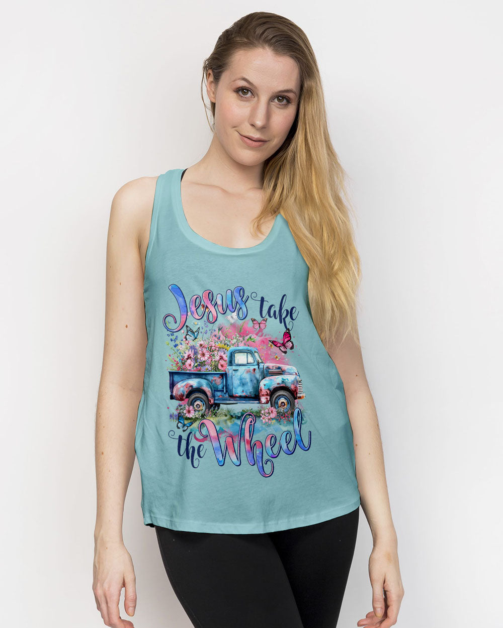 Jesus Take The Wheel Women's All Over Print Shirt - Tytm1702242