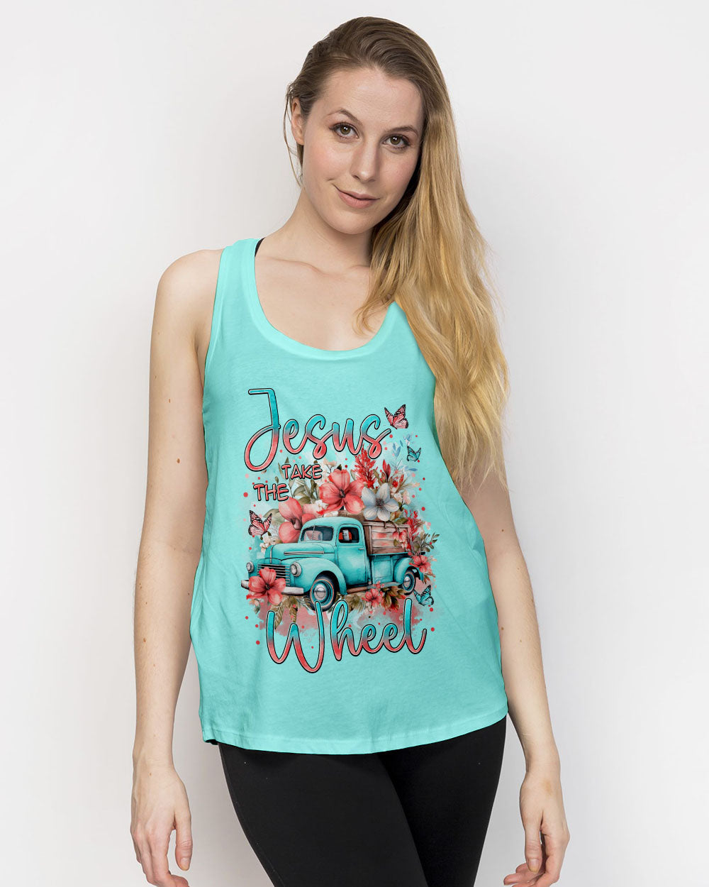 Jesus Take The Wheel Women's All Over Print Shirt - Tytm1711234