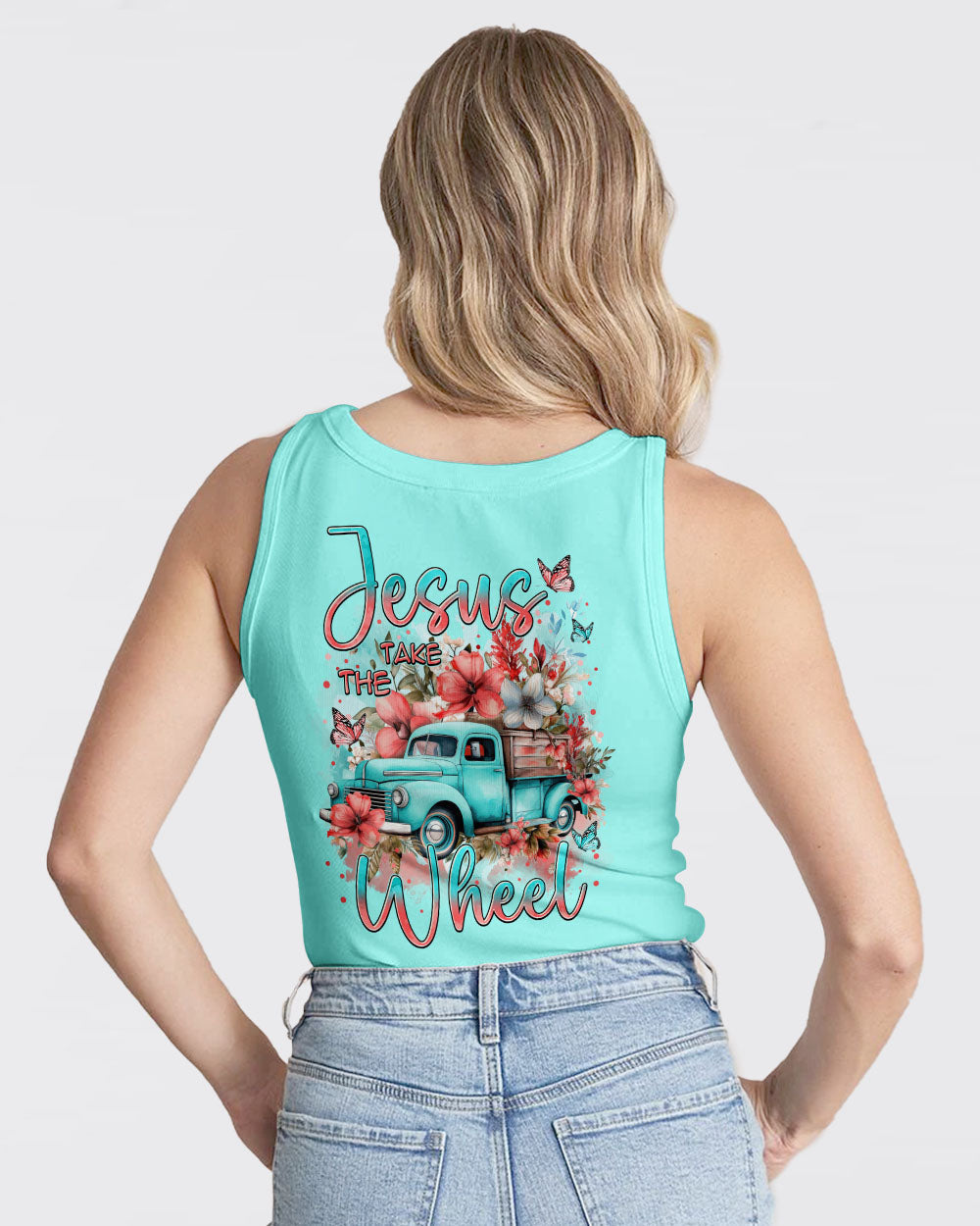 Jesus Take The Wheel Women's All Over Print Shirt - Tytm1711234