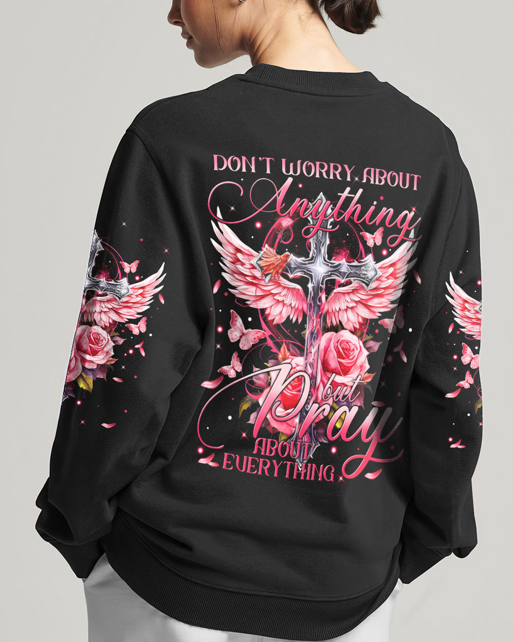 Pray About Everything Women's All Over Print Shirt - Tytm2809233