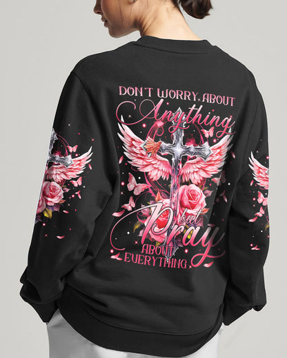 Pray About Everything Women's All Over Print Shirt - Tytm2809233