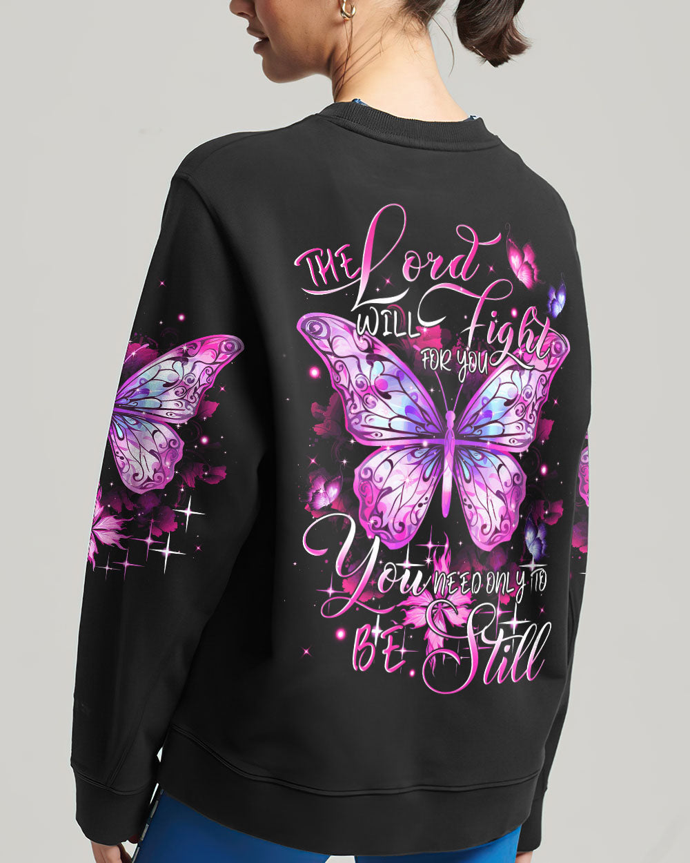 The Lord Will Fight For You Butterfly Women's All Over Print Shirt - Tytm2909233