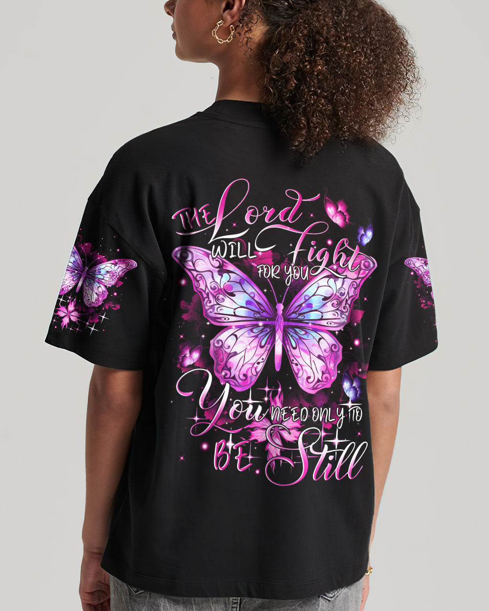 The Lord Will Fight For You Butterfly Women's All Over Print Shirt - Tytm2909233