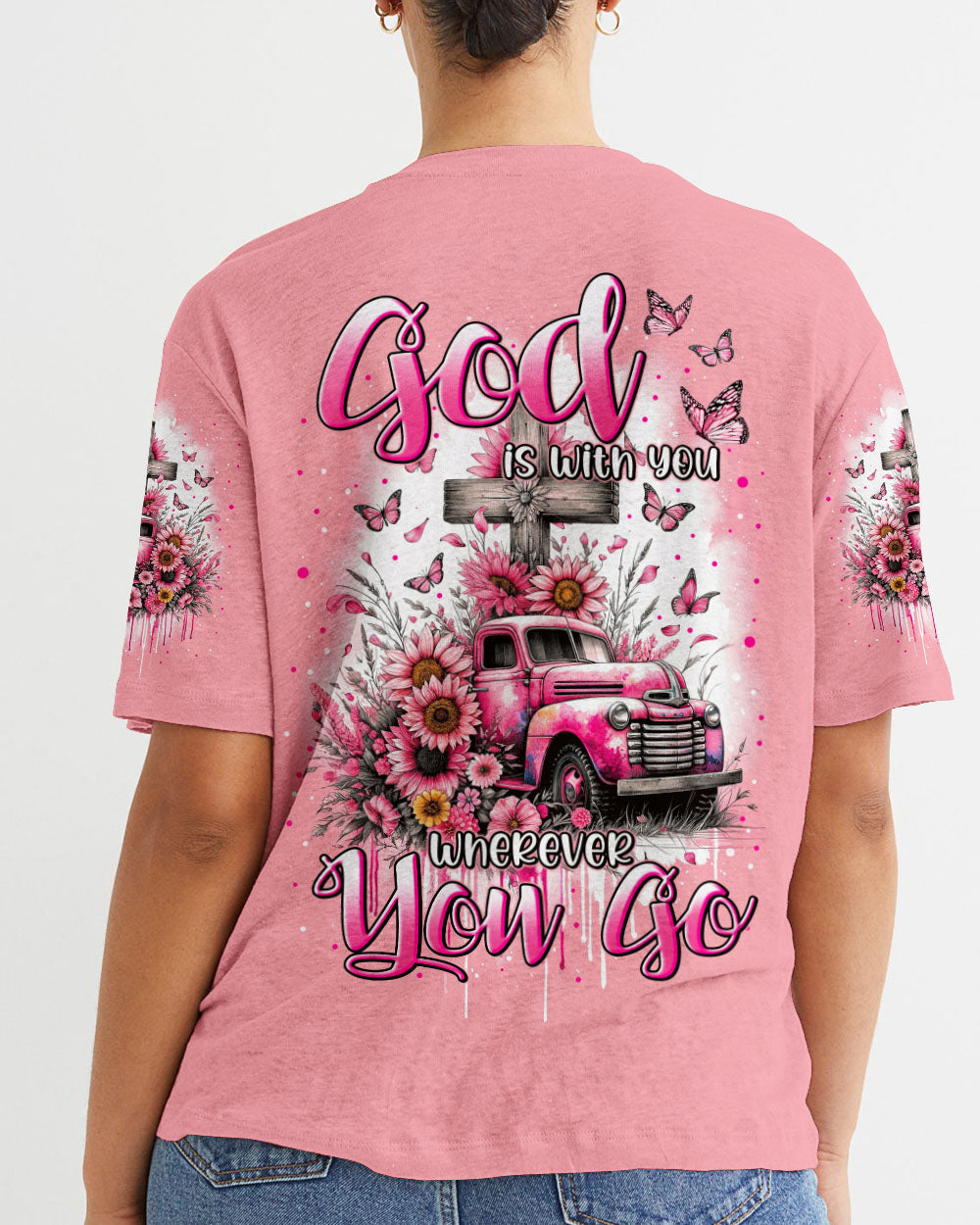 God Is With You Women's All Over Print Shirt - Tytm2911233