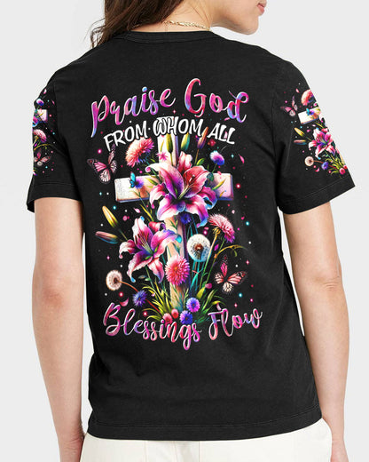 Blessings Flow Women's All Over Print Shirt - Tytm3011232