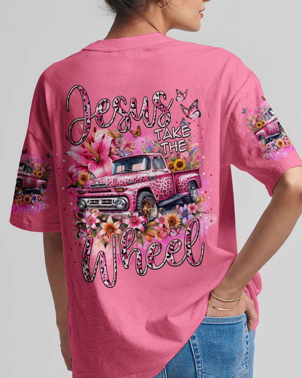 Jesus Take The Wheel Women's All Over Print Shirt - Tytm3011233