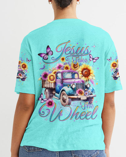 Jesus Take The Wheel Women's All Over Print Shirt - Yhdu0112232