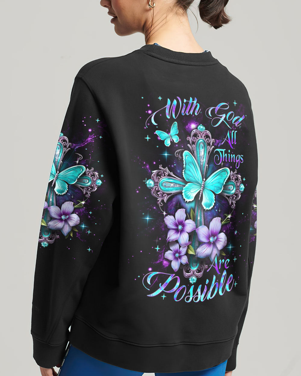 With God All Things Are Possible Women's All Over Print Shirt - Yhdu0201244