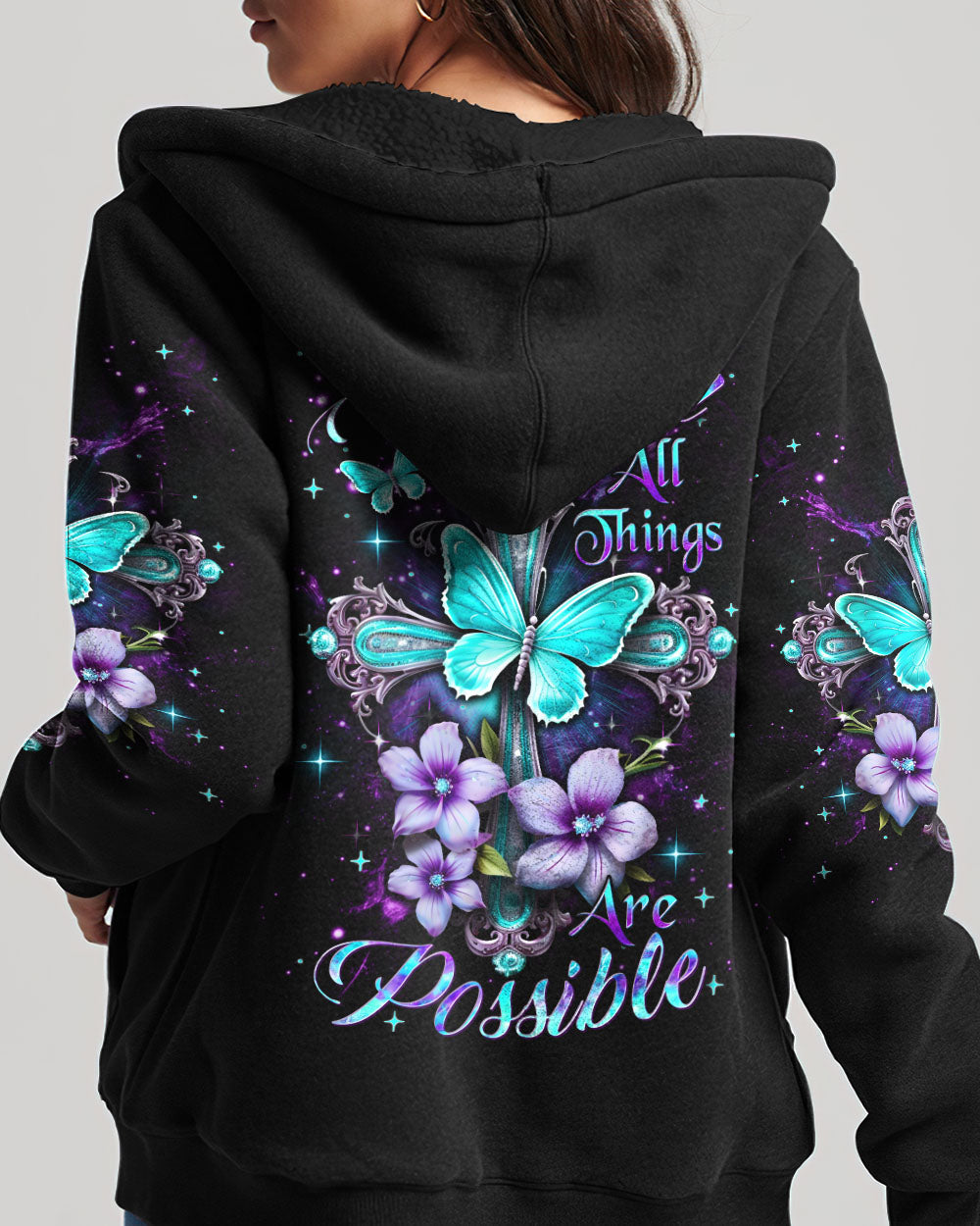 With God All Things Are Possible Women's All Over Print Shirt - Yhdu0201244