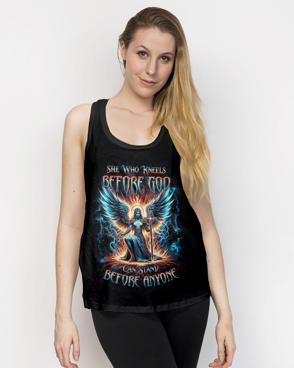 She Who Kneels Before God Women's All Over Print Shirt - Yhdu0203242