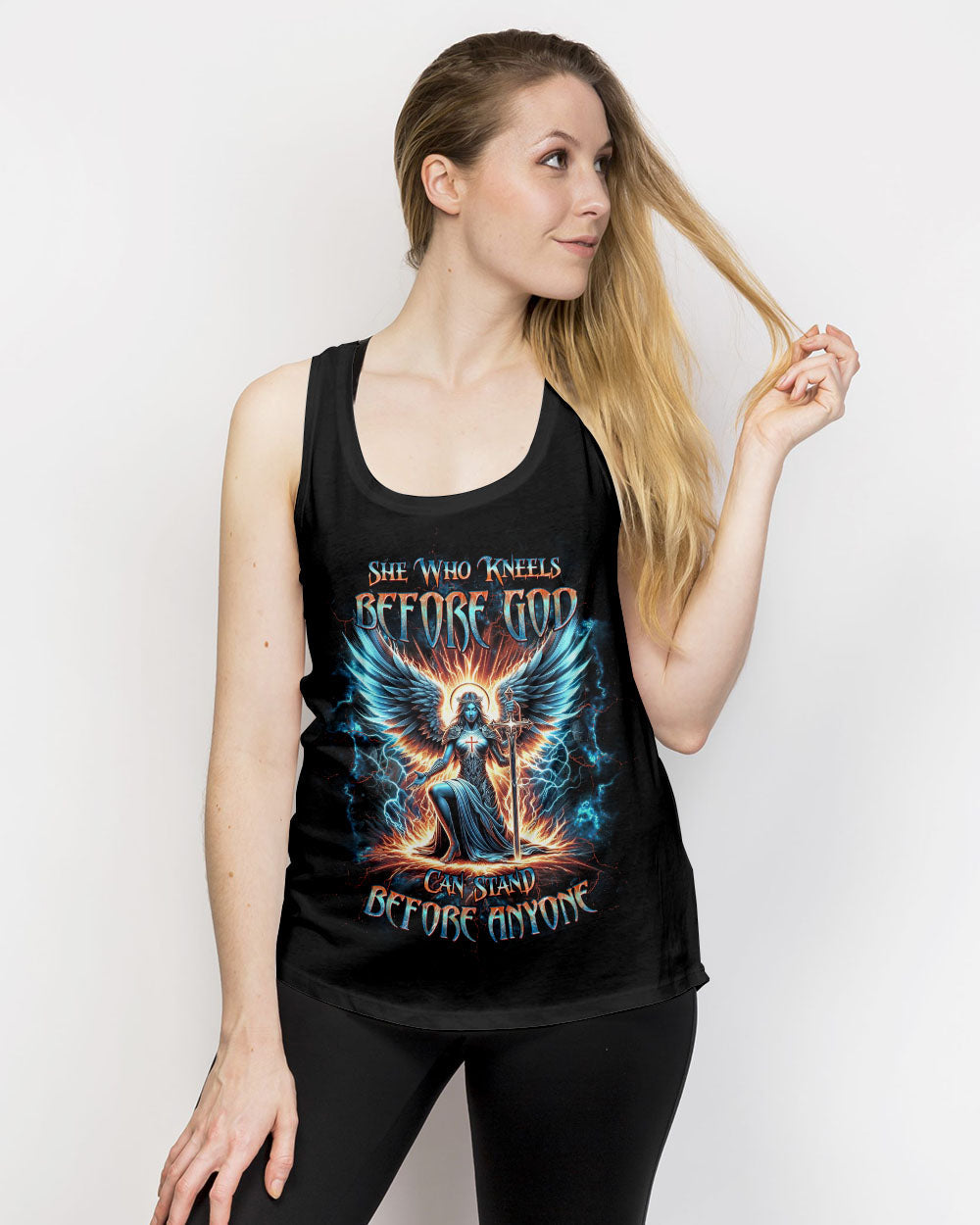 She Who Kneels Before God Women's All Over Print Shirt - Yhdu0203242