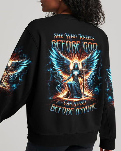 She Who Kneels Before God Women's All Over Print Shirt - Yhdu0203242