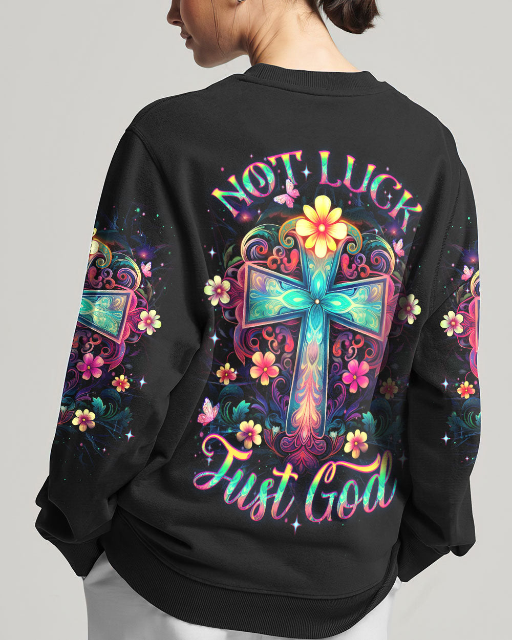 Not Luck Just God Women's All Over Print Shirt - Yhdu0410231