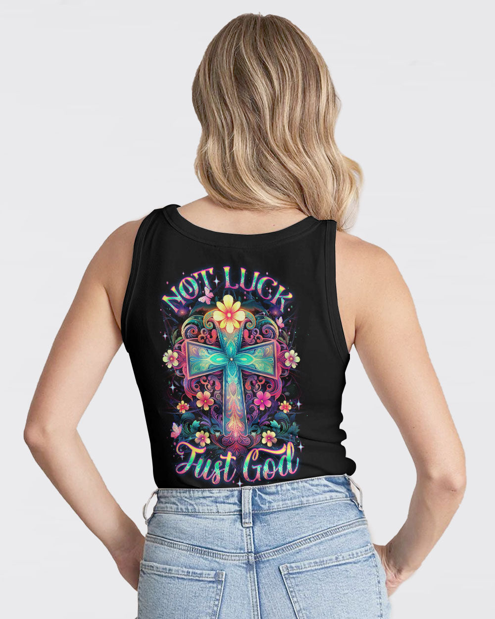 Not Luck Just God Women's All Over Print Shirt - Yhdu0410231