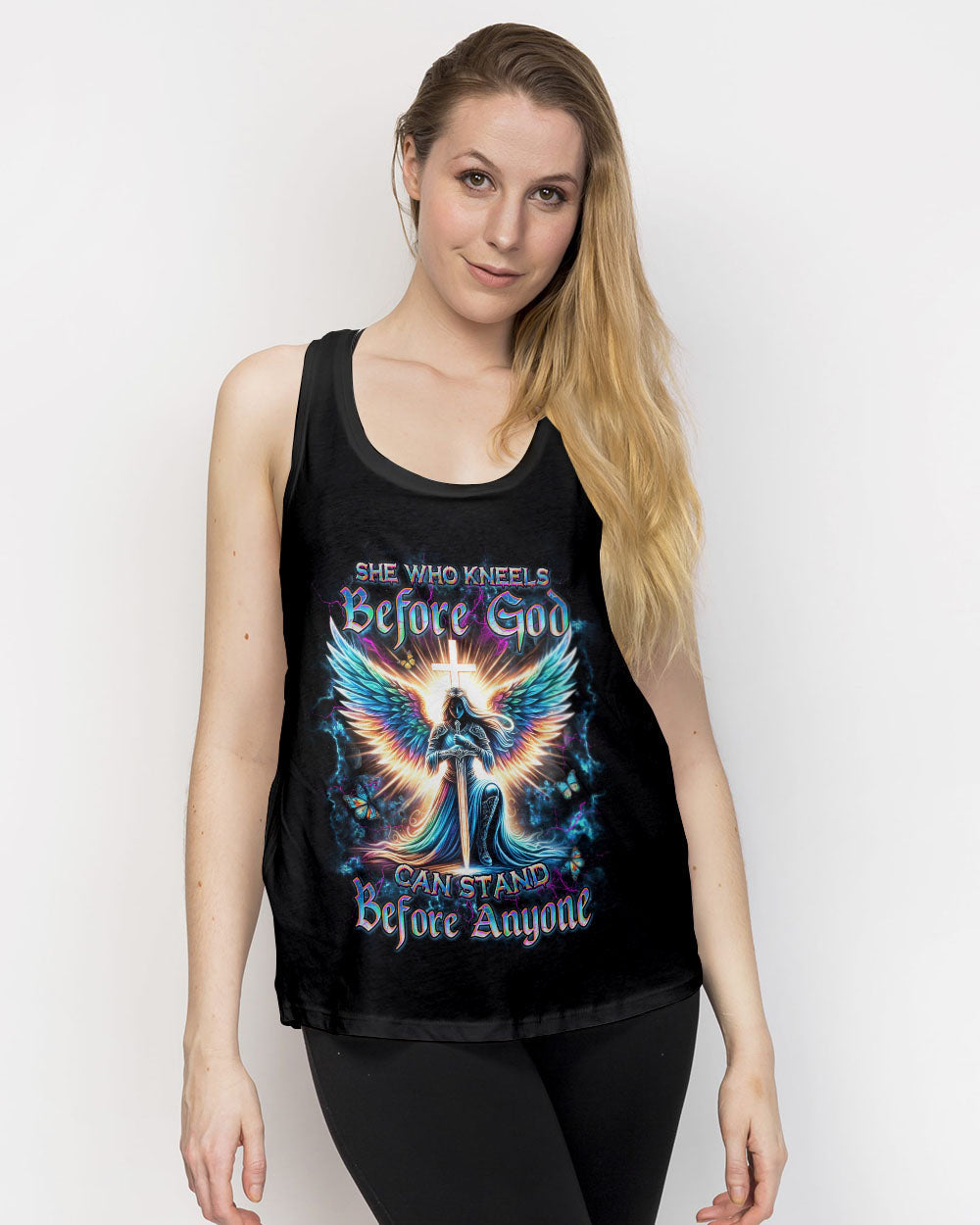 She Who Kneels Before God Women's All Over Print Shirt - Yhdu0801243