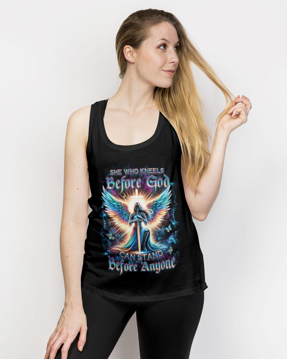 She Who Kneels Before God Women's All Over Print Shirt - Yhdu0801243