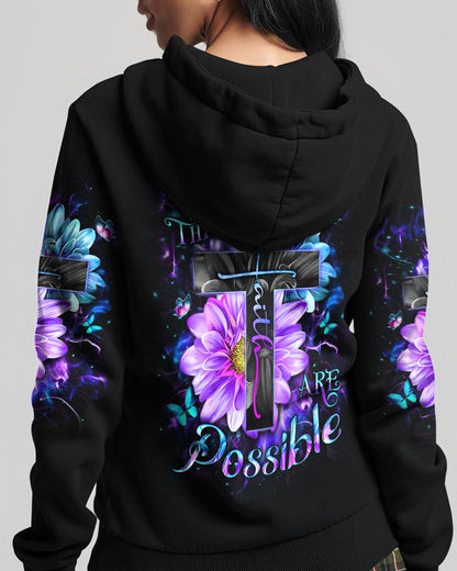 With God All Things Are Possible Women's All Over Print Shirt - Yhdu1010233